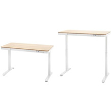 MCA furniture BARCO Schreibtisch eiche I weiß   120 x 72 x 60 cm