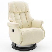 MCA furniture Calgary Comfort Relaxsessel mit Fußstütze, creme/schwarz