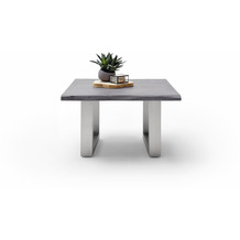 MCA furniture Cartagena Couchtisch grau Edelstahl gebrstet U-Bein 75 x 45 x 75 cm