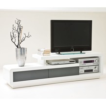 MCA furniture Celia TV-Lowboard mit 2 Schubkästen, grau