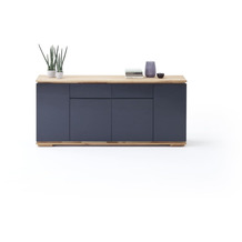 MCA furniture Chiaro Sideboard hochglanz schwarz 2 Schubkästen