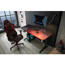 MCA furniture DX-RACER F08 Chefsessel schwarz-rot   67 x 127 x 67 cm