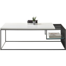 MCA furniture JUBA Couchtisch weiß/schwarz   120 x 40 x 60 cm