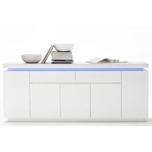 MCA furniture Ocean Sideboard mit 5 Türen und 2 Schubkästen, weiß