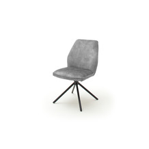 MCA furniture OTTAWA 4 Fuß Stuhl, 2er Set, grau