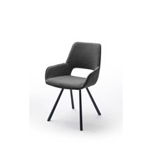 MCA furniture PARANA 4 Fuß Stuhl 1, 2er Set, charcoal