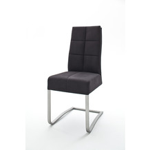 MCA furniture SALVA 2 Schwingstuhl mit Griff, 2er Set, schwarz