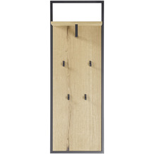MCA furniture YORKSHIRE-S Garderobenpaneel eiche/schwarz   44 x 125 x 27 cm