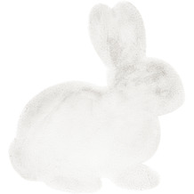 me gusta Kinderteppich Lovely Kids 725-Rabbit Weiß 80 x 90 cm