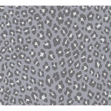 Michalsky Living Vliestapete Dream Again Tapete im Leoparden Look grau schwarz metallic 10,05 m x 0,53 m