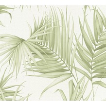 Michalsky Living Vliestapete Dream Again Tapete mit Palmenprint in Dschungel Optik creme weiß grün 10,05 m x 0,53 m