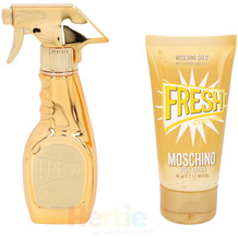 Moschino Fresh Couture Gold Giftset Edp Spray 30ml/Body lotion 50ml 80 ml