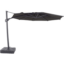 MWH Umbrella Sonnenschirm, rund, grau
