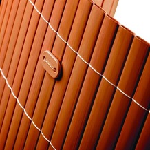 NOOR Befestigungskit für PVC Sichtschutzmatten 26 Stück Farbe braun