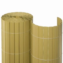 NOOR Sichtschutzmatte PVC Sichtschutz Kunststoff 10m ca. Größe 0,90x10 m Farbe bambus