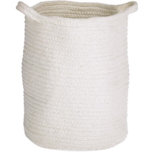 Nosh Abeni Korb aus 100% Baumwolle in weiß 30 cm