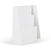 Nosh Adiventina Bücherregal aus weißem MDF 59,5 x 69,5 cm