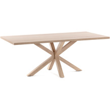 Nosh Argo Tisch 160 x 100 cm mit Melamin natur und Stahlbeinen mit Holzeffekt