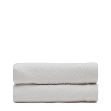 Nosh Berga Tagesdecke 100% Baumwolle in Weiß für Bett von 180/200 cm