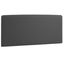 Nosh Bettkopfteil Dyla mit abnehmbarem Bezug in Schwarz für Bett von 150 cm