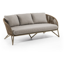 Nosh Branzie 3-Sitzer-Sofa aus braunem Seil 180 cm