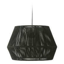 Nosh Cantia Lampenschirm für Deckenlampe aus Baumwolle schwarz Ø 36,5 cm