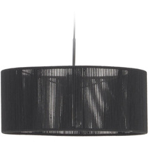 Nosh Cantia Lampenschirm für Deckenlampe aus Baumwolle schwarz Ø 47 cm