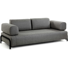 Nosh Compo 3-Sitzer Sofa dunkelgrau 232 cm