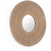 Nosh Damira runder Spiegel aus Jute mit natürlichem Finish Ø 60 cm