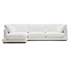 Nosh Gala 4-Sitzer-Sofa mit Chaiselongue links weiß 300 cm