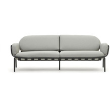 Nosh Joncols 3-Sitzer-Gartensofa aus Aluminium mit Finish in Grau 225 cm