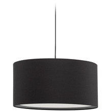 Nosh Lampenschirm für Deckenleuchte Santana in Schwarz mit Diffusor in Weiß Ø 40 cm