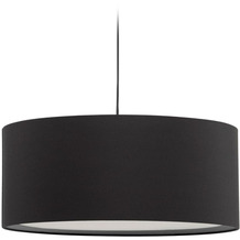 Nosh Lampenschirm für Deckenleuchte Santana in Schwarz mit Diffusor in Weiß Ø 50 cm