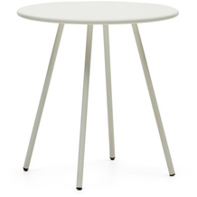 Nosh Montjoi runder Gartentisch aus Stahl mit weißem Finish Ø 70 cm