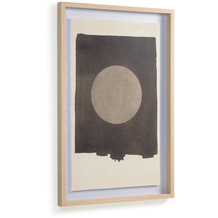 Nosh Naira Bild mit black Kreis 60 x 90 cm