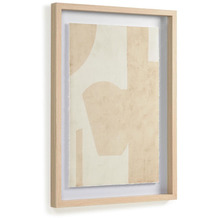 Nosh Nannete Bild mit geometrischen Formen beige 50 x 70 cm