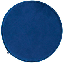 Nosh Rimca Sitzkissen, rund, Samt, blau, Ø 35 cm