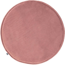 Nosh Rimca Sitzkissen, rund, Samt, rosa, Ø 35 cm