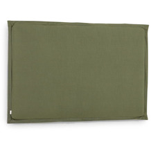 Nosh Tanit Bettkopfteil mit abnehmbarem Bezug aus Leinen grün für Bett von 160 cm