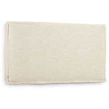 Nosh Tanit Bettkopfteil mit abnehmbarem Bezug aus Leinen weiß für Bett von 200 cm