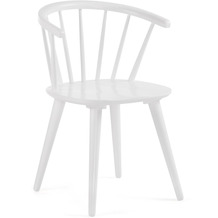Nosh Trise Stuhl DM und massives Kautschukholz weiß lackiert