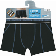 nur der Boxer 3D-Flex Air schwarz/denimblau 5=M