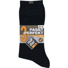 nur der Herren "Passt Perfekt Socken 3er" schwarz 39-42