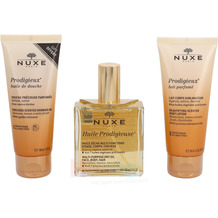NUXE Prodigieux Collection Set Shower Oil 100ml/Body Lotion 100ml/Multi-Purpose Dry Oil 100ml 300 ml