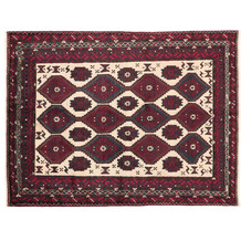 Oriental Collection Orientteppich Afshar / Sirjan Cream Lozenges 143 x 187 cm