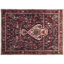 Oriental Collection Orientteppich Afshar / Sirjan Indigo Allover 167 x 225 cm