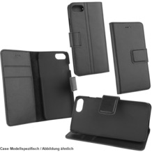 Fontastic OZBO Ledertasche "Diary Piel" - schwarz - NFC (RFID) Leseschutz, für Samsung Galaxy A3 (2017)