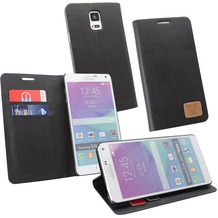 Fontastic OZBO PU Tasche Diary Slim - schwarz - für Samsung Galaxy Note 4
