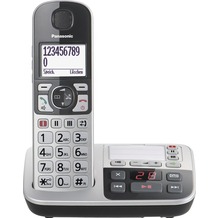 Panasonic KX-TGE520GS, schnurloses Single-DECT Telefon, silber-schwarz