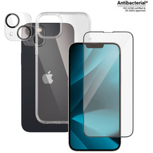 PanzerGlass f. iPhone 14 Plus, Bundle Clear Glass+Case